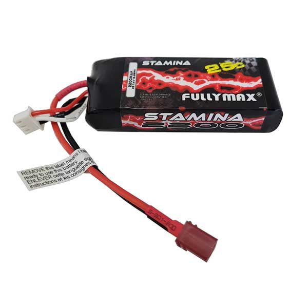 Fullymax batterie LiPo 2ss 7.4V 2200mAh 25C Traxxas ERevo VXL