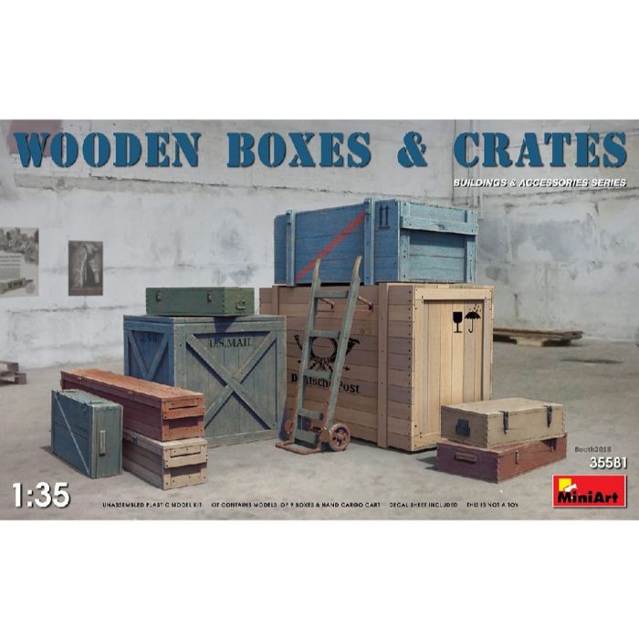 Maquette MiniArt 35581 - Caisses en bois 1/35 - JJMstore