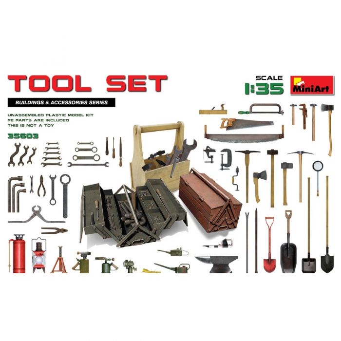 Maquette MiniArt 35603 - Set d'outils 1/35