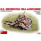 MiniArt US Motorcycle WLA avec Rifleman 1/35 - 35179