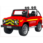 Land Rover Defender Pompier - Voiture électrique Enfant 5 ans