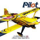 Pitts Challenger Jaune Pilot RC 73" 1.85m