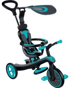 GLOBBER Tricycle Evolutif Explorer 4 En 1 Bleu Turquoise - JJMstore