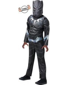 RUBIES Déguisement Luxe Black Panther Taille L 7-8 Ans - JJMstore