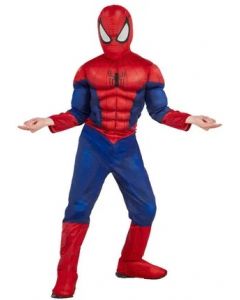 RUBIES Deguisement Luxe Spiderman Taille L 7-8 Ans - JJMstore