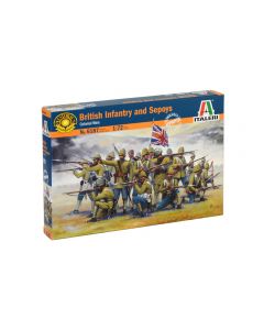 Figurine Infantery Britannique et Sepoys 1/72 Italeri 6187