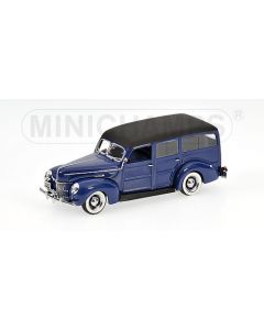 FORD DELUXE WOODY STATION WAGON BLUE 1940 L.E. 744 PCS.