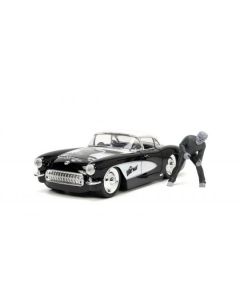 Jada Toys Chevrolet Corvette Avec Figurine De Wolfman 1957 - 32195