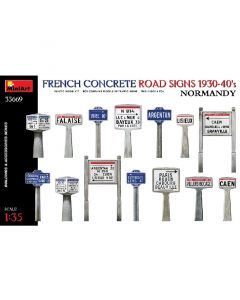 MiniArt Panneaux routiers français en béton 1930-40 1/35 - 35669