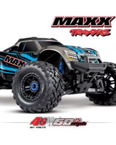 MAXX Traxxas 4X4 Bleu- Brushless - TSM
