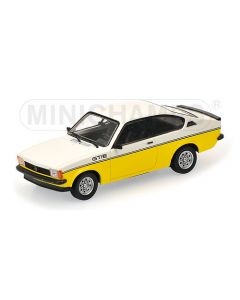 Opel Kadett C Gt / E - 1978 - White / Yellow - 1/43 - Minichamps - 400048120