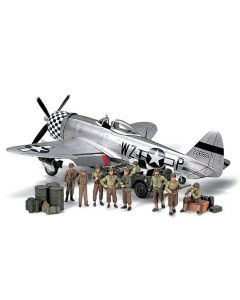 P-47D Thunderbolt Bubbletop US Army Infantry At Rest 1/48 Tamiya - 89754