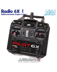 Radio Pilot 6X t2m 2.4GHz FHSS - avec récepteur - T3424