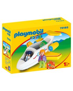 Avion avec Pilote et Vacanciere Playmobil 123 - 70185