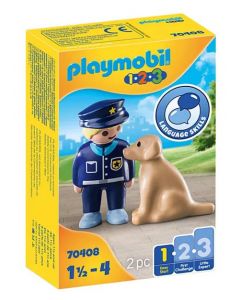 Policier avec Chien Playmobil 123 - 70408