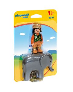 Soigneuse avec Elephanteau Playmobil 123 - 9381
