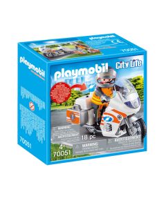 Urgentiste Et Moto Playmobil City Life - 70051