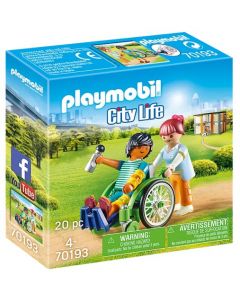 Patient En Fauteuil Roulant Playmobil City Life - 70193