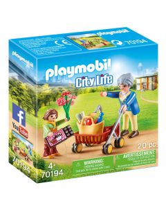 Petite Fille Et Grand Mere Playmobil City Life - 70194