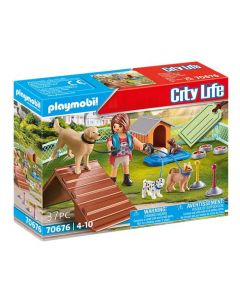 Set Cadeau Educatrice Et Chien Playmobil City Life - 70676