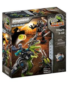 Playmobil Dino Rise Tyrannosaure Et Robot Geant - 70624