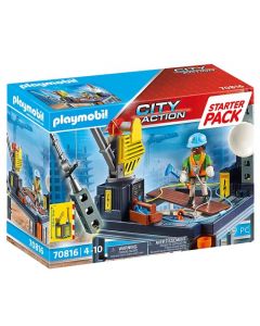 Dragline avec Mur de Construction - Playmobil City Action -  70442
