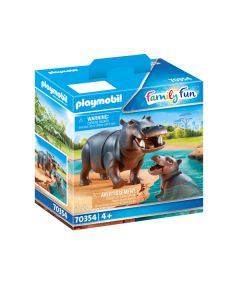 Hippopotame Et Son Petit - Playmobil Family Fun -  70354