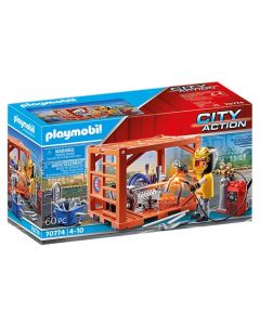 Ouvrier et Conteneur - Playmobil City Action -  70774