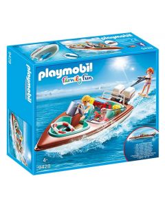 Vacanciers Avec Bateau Vedette - Playmobil Family Fun -  9428