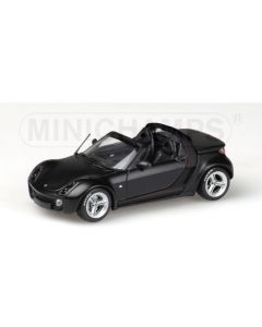 Smart Roadster - 2003 - Matt Black - 'Fulda' - Exclusive - 1/43 - Minichamps - 436032132