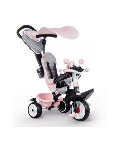 Tricycle Baby Driver Plus rose Smoby - 741501
