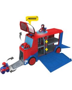 JAZWARES Spiderman Vehicule Transporteur A Fonction Spidey - JJMstore