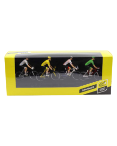 SOLIDO Pack 4 Cyclistes Tour De France 2022 1/18 - S1809906