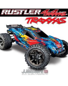 RUSTLER VXL Traxxas RED - 4X4 - Brushless - TSM 1/10e